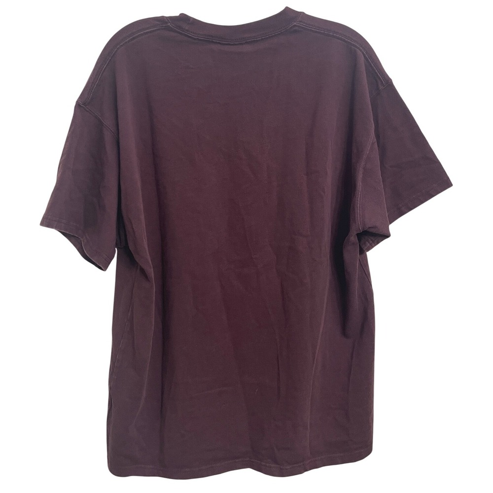 Nike ACG Mens Embroidered Logo Short Sleeve Heavyweight T-Shirt Burgundy Size L - Picture 2 of 3